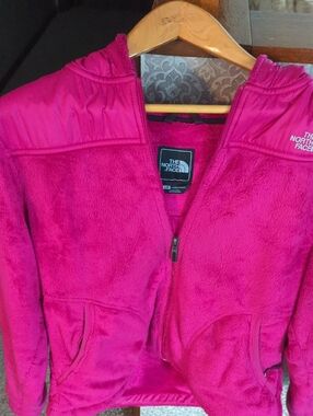 The North Face Hot Pink Plush Fleece Zip Hoodie